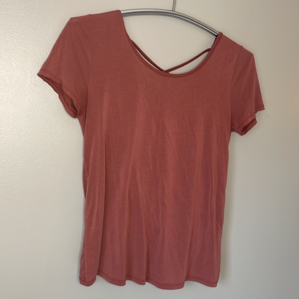 ABERCROMBIE & FITCH | Women’s ABERCROMBIE & FITCH Salmon Colored Stylish Shirt - Picture 7 of 7